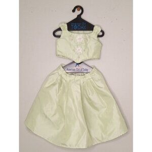 Vintage American Girl of Today Junior Bridesmaid Dress Mint Green with H…